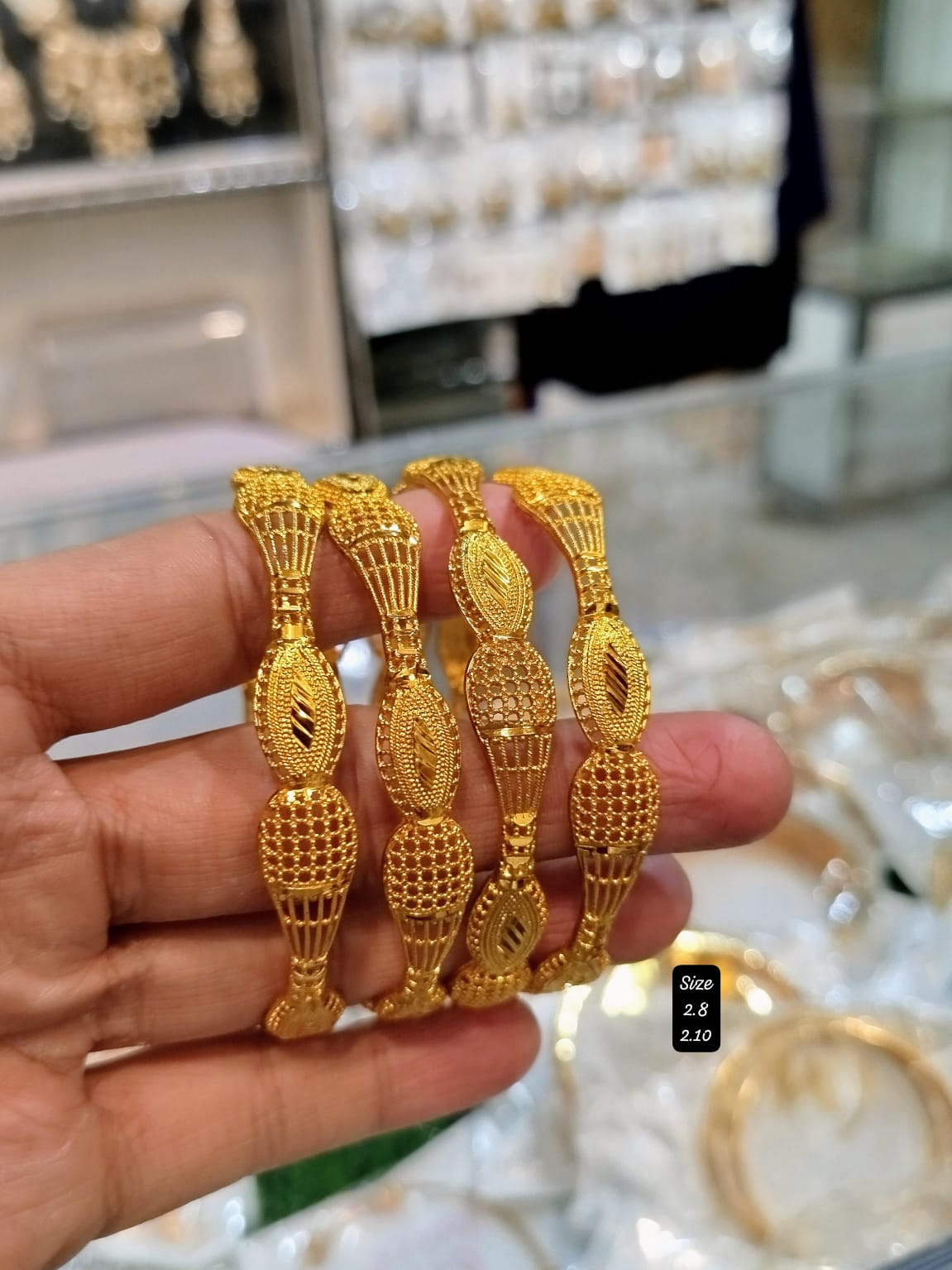 Beautiful gold plated indian bangles