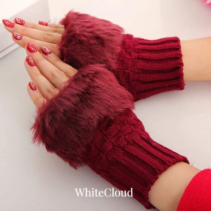 Fancy winter women gloves