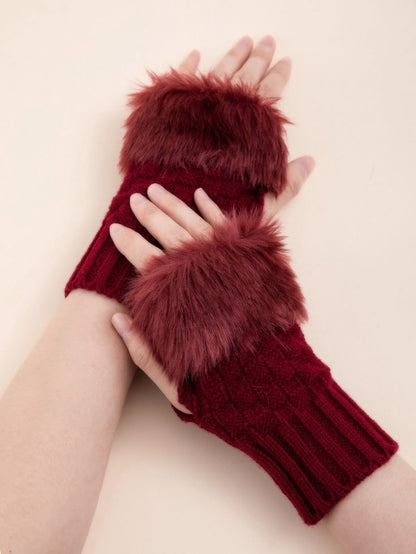 Fancy winter women gloves