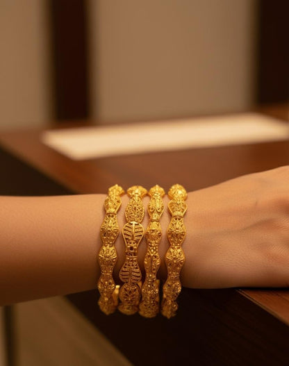 Beautiful gold plated indian bangles