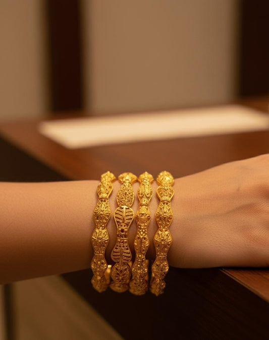 Beautiful gold plated indian bangles