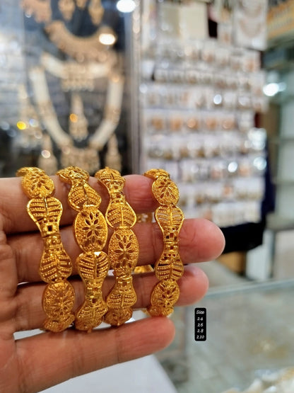 Beautiful gold plated indian bangles