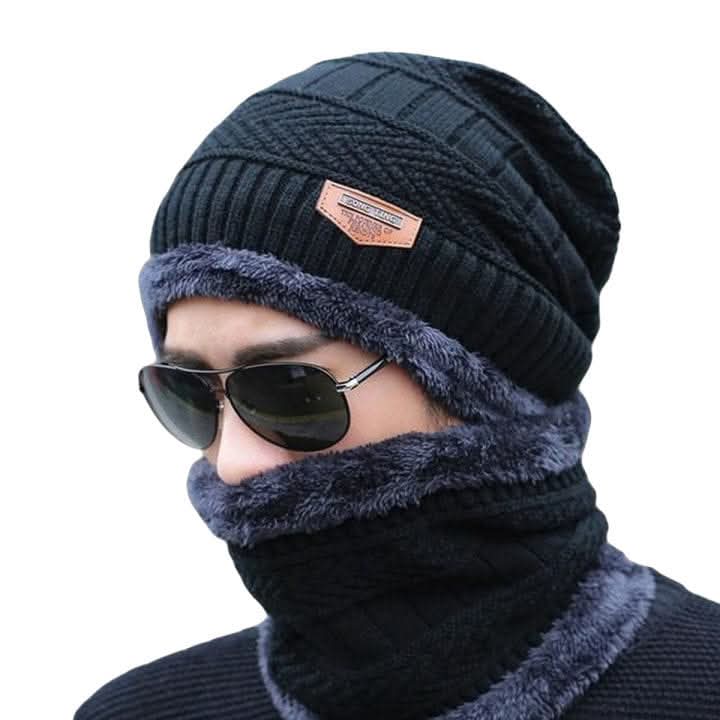 Beanie cap-wool cap with neck warmer for men and women | winter cap for unisex