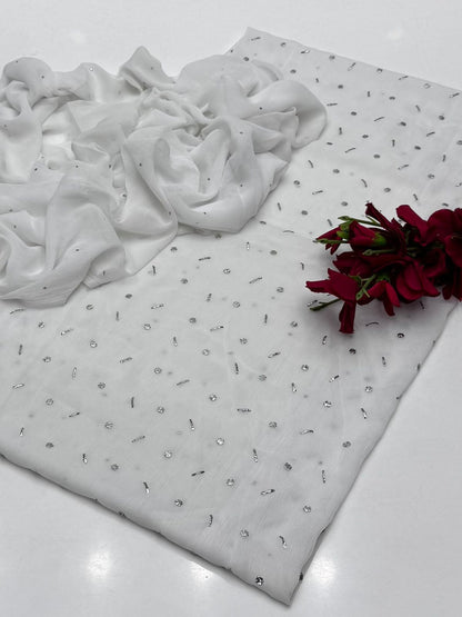 Premium shiffon Mukaish work 2Pcs dress