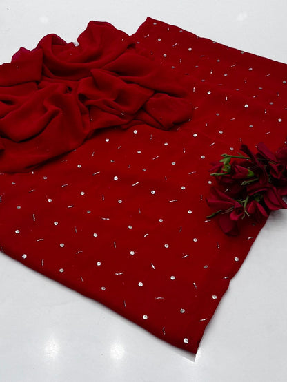 Premium shiffon Mukaish work 2Pcs dress