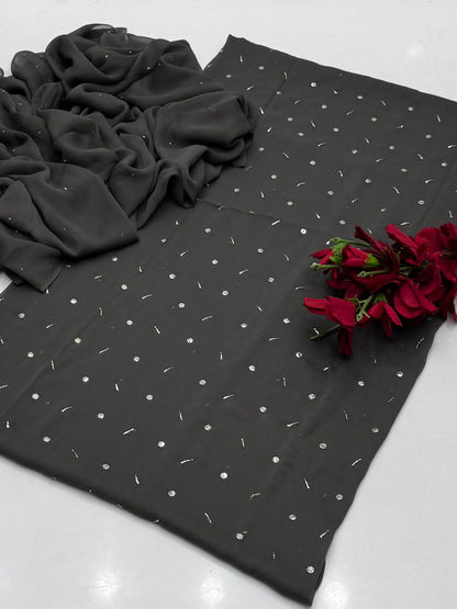 Premium shiffon Mukaish work 2Pcs dress