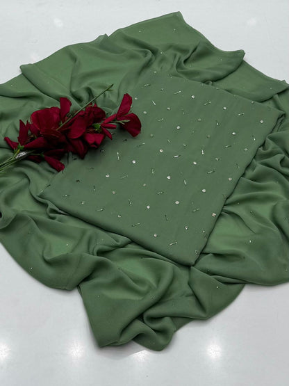 Premium shiffon Mukaish work 2Pcs dress